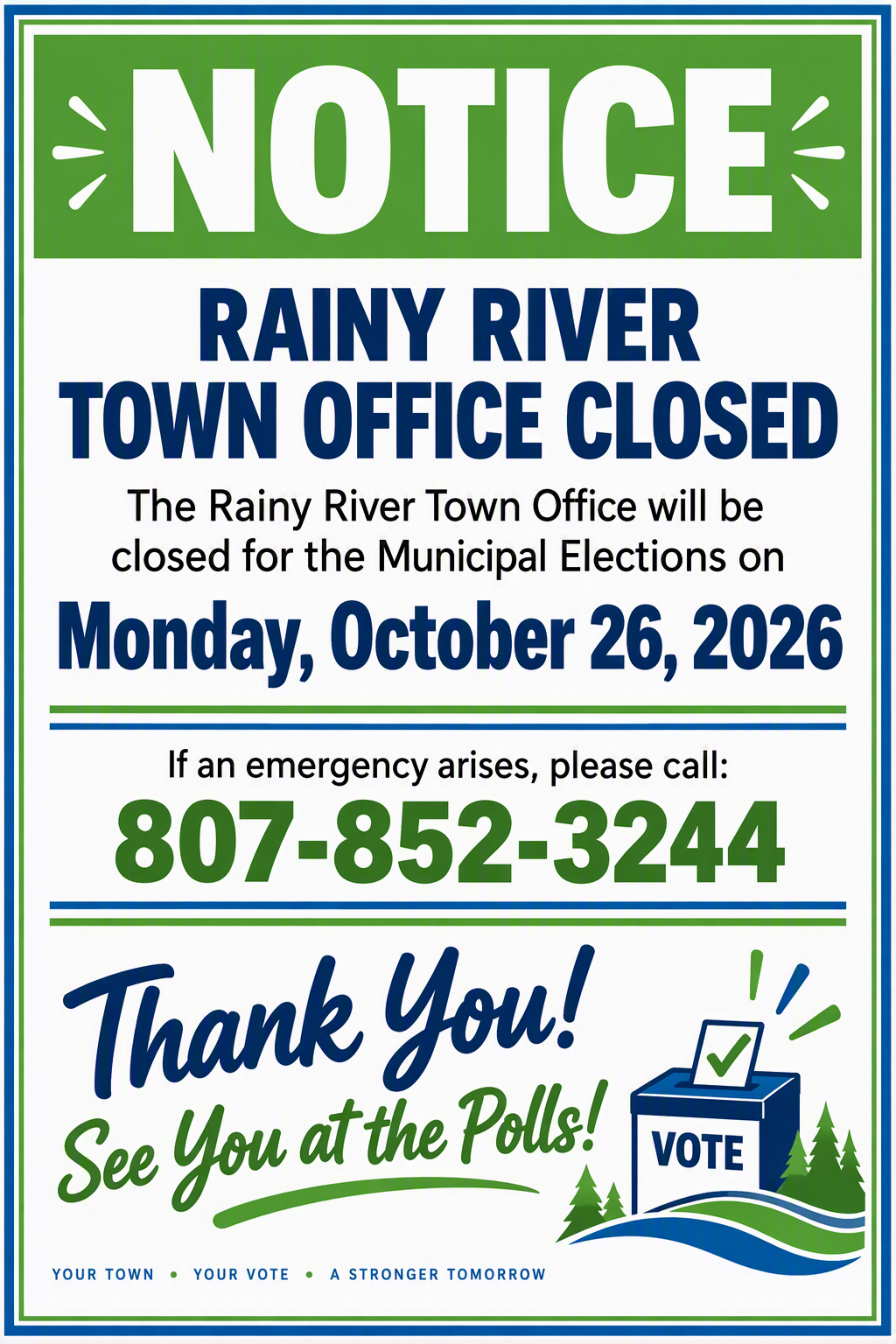 Office Closed for Election