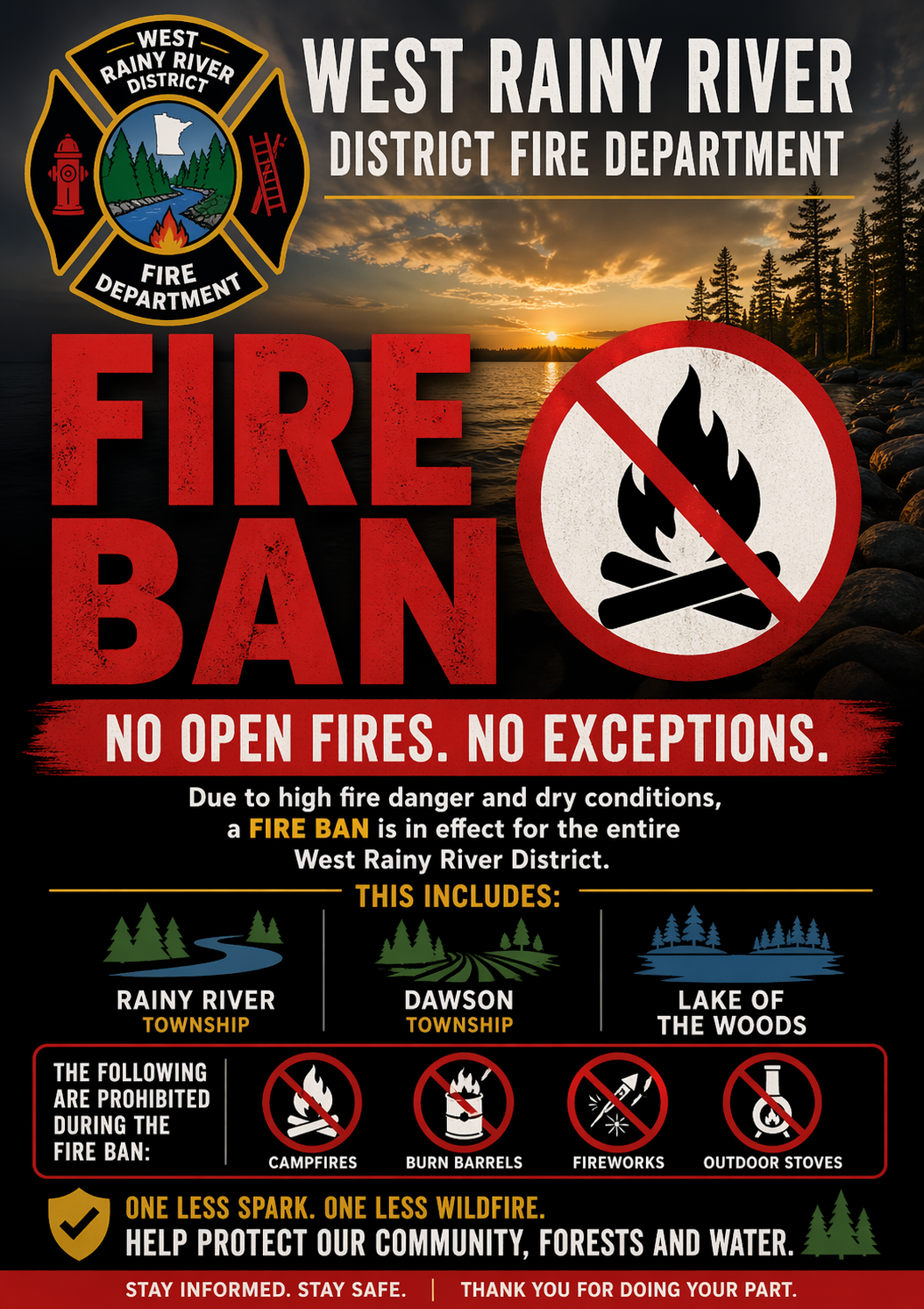 Fire Ban Notice April 23, 2026